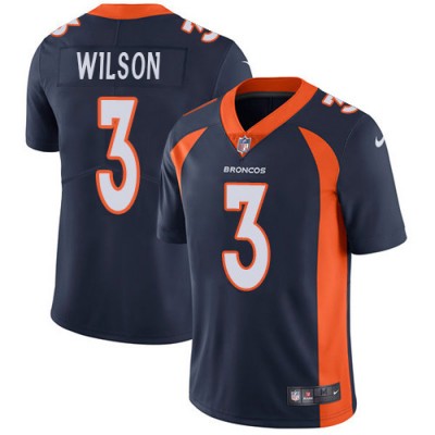 Nike Denver Broncos #3 Russell Wilson Navy Blue Alternate Men's Stitched NFL Vapor Untouchable Limited Jersey